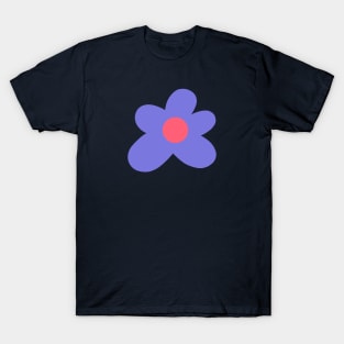 Blue and Pink Flower T-Shirt